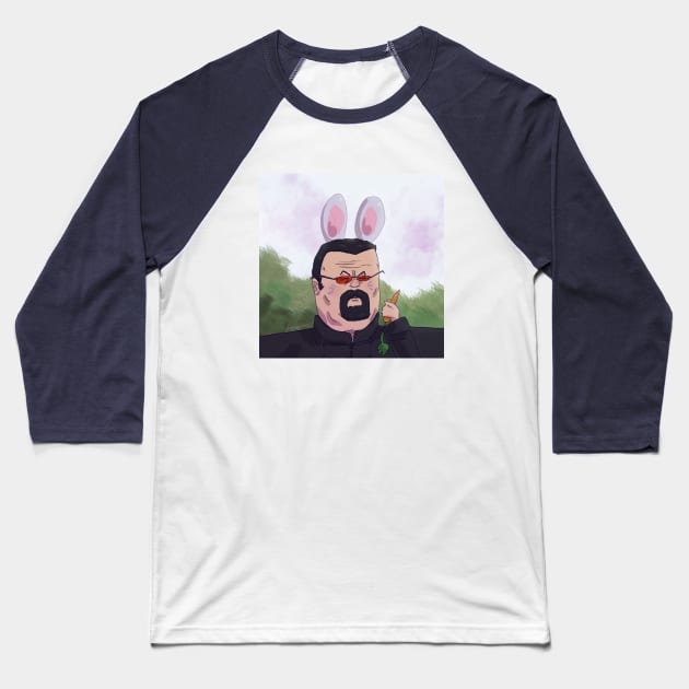 Bunny Seagal Baseball T-Shirt by alexapdos